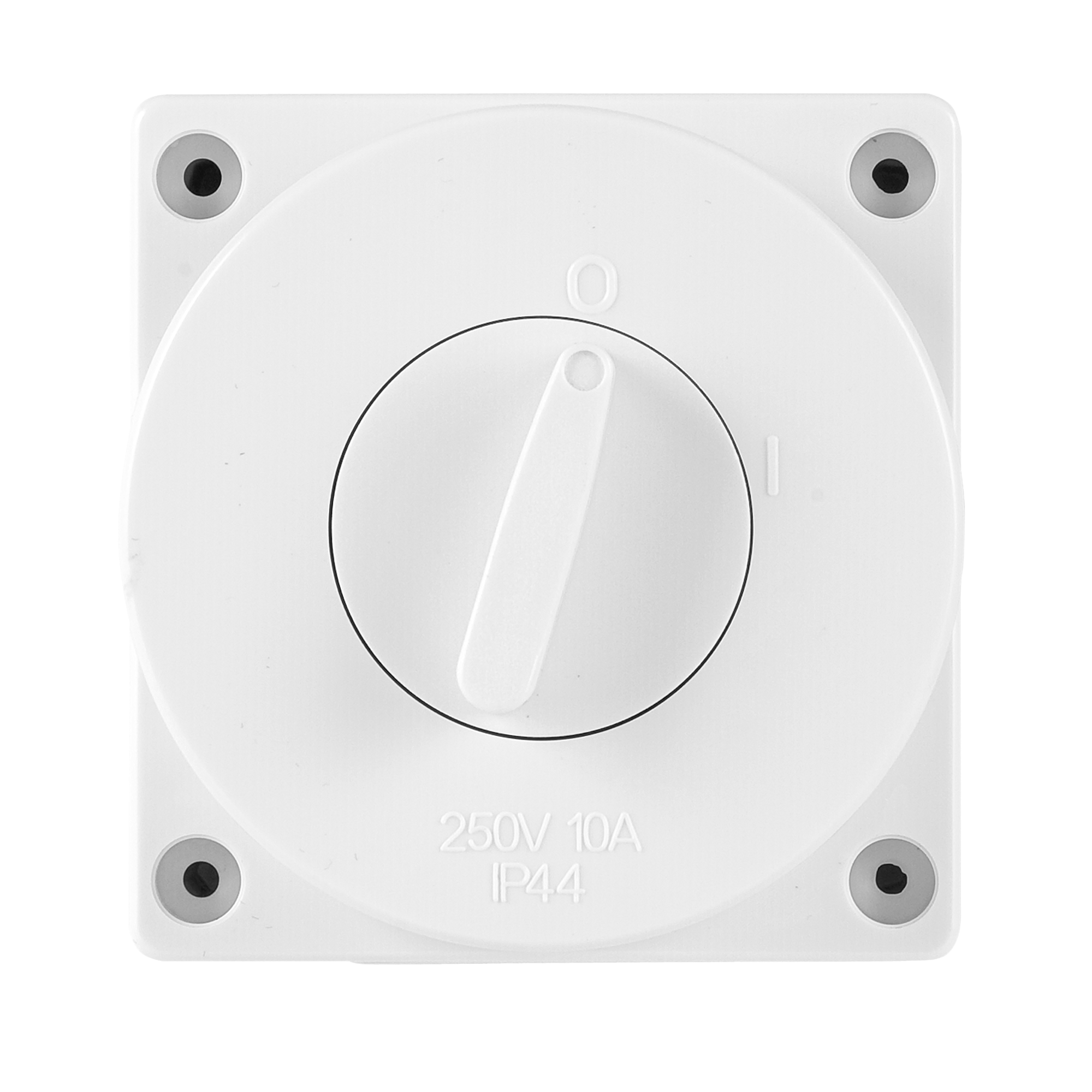  White waterproof single switch