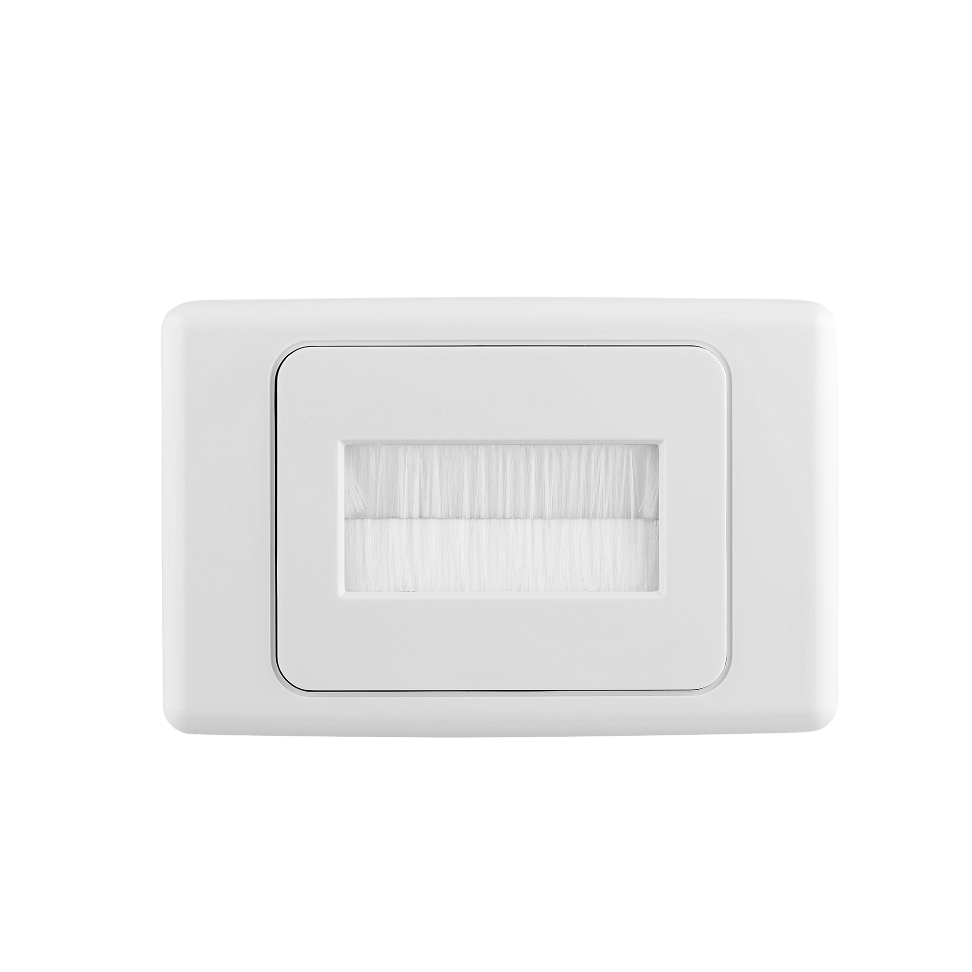   white brush wall cover plate